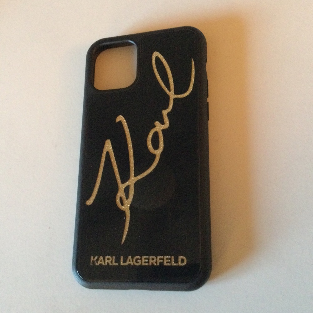 KARL LAGERFELD IPHONE 11 PRO SNAP ON CASE BLACK NWOT